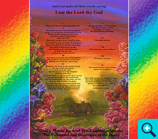 The Ten Commandments Chart
